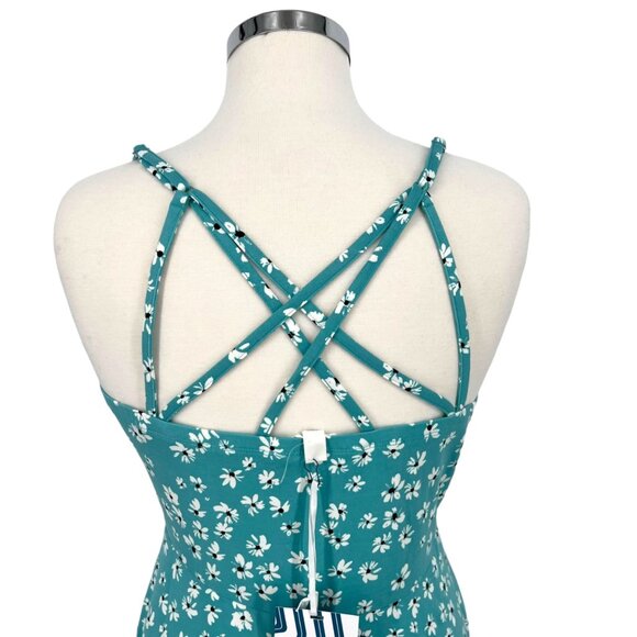 Market & Spruce Floral Painted Daisy Strappy Dress Blue Size Large NWT - Picture 7 of 11